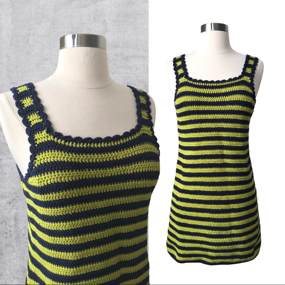 Re/Done ‘70s Crochet Mini Dress